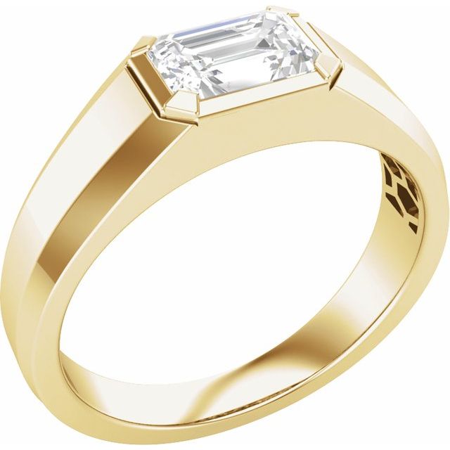 1 CT Lab-Grown Diamond Ring - 14k Yellow or White Gold