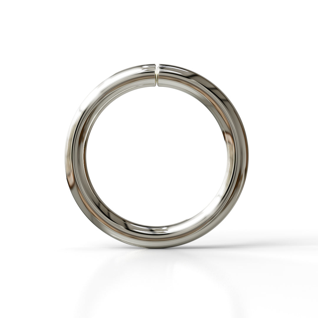 16 Gauge Seamless Ring Hoop - 14k, 18k Gold (Y, W or R), Platinum or Sterling Silver