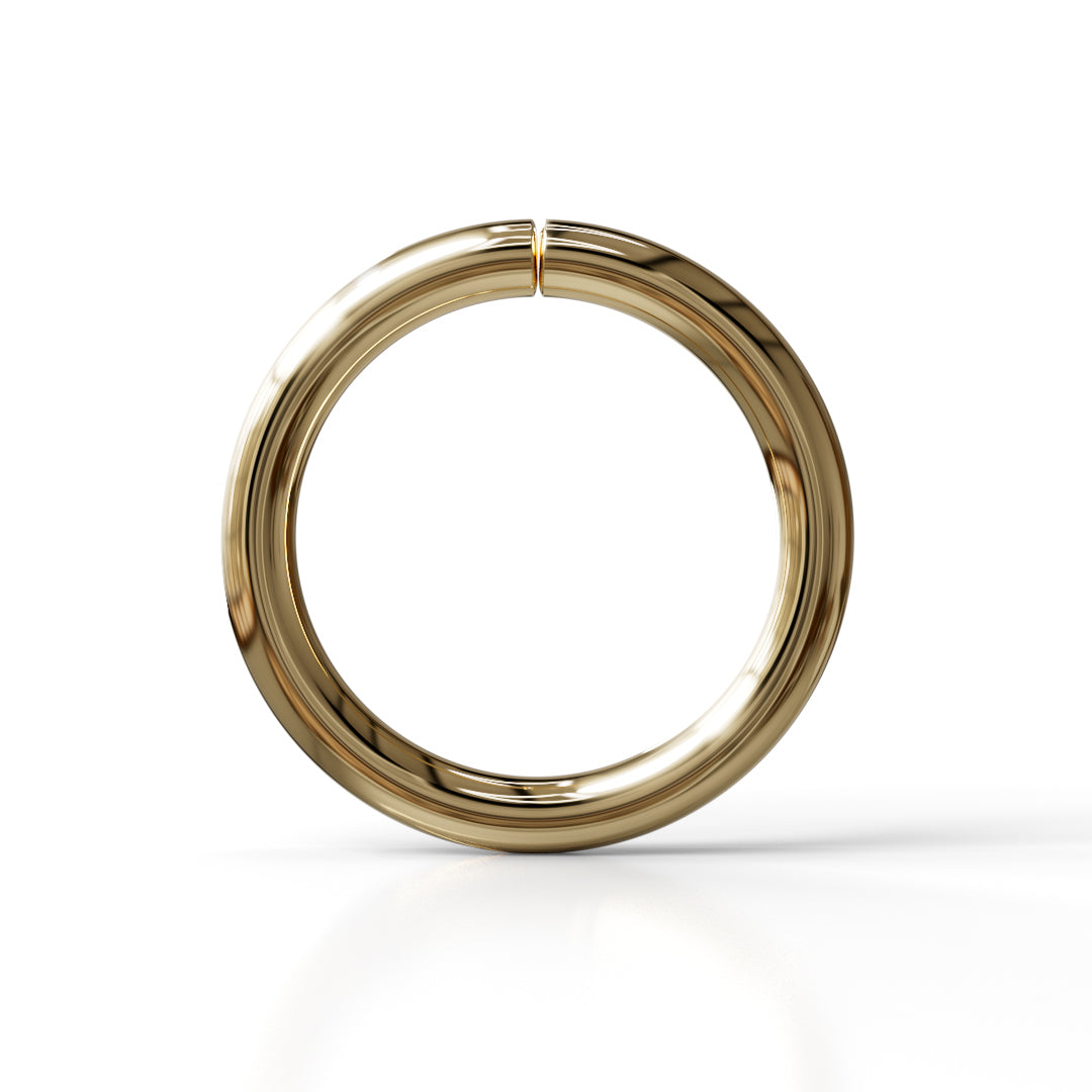 16 Gauge Seamless Ring Hoop - 14k, 18k Gold (Y, W or R), Platinum or Sterling Silver