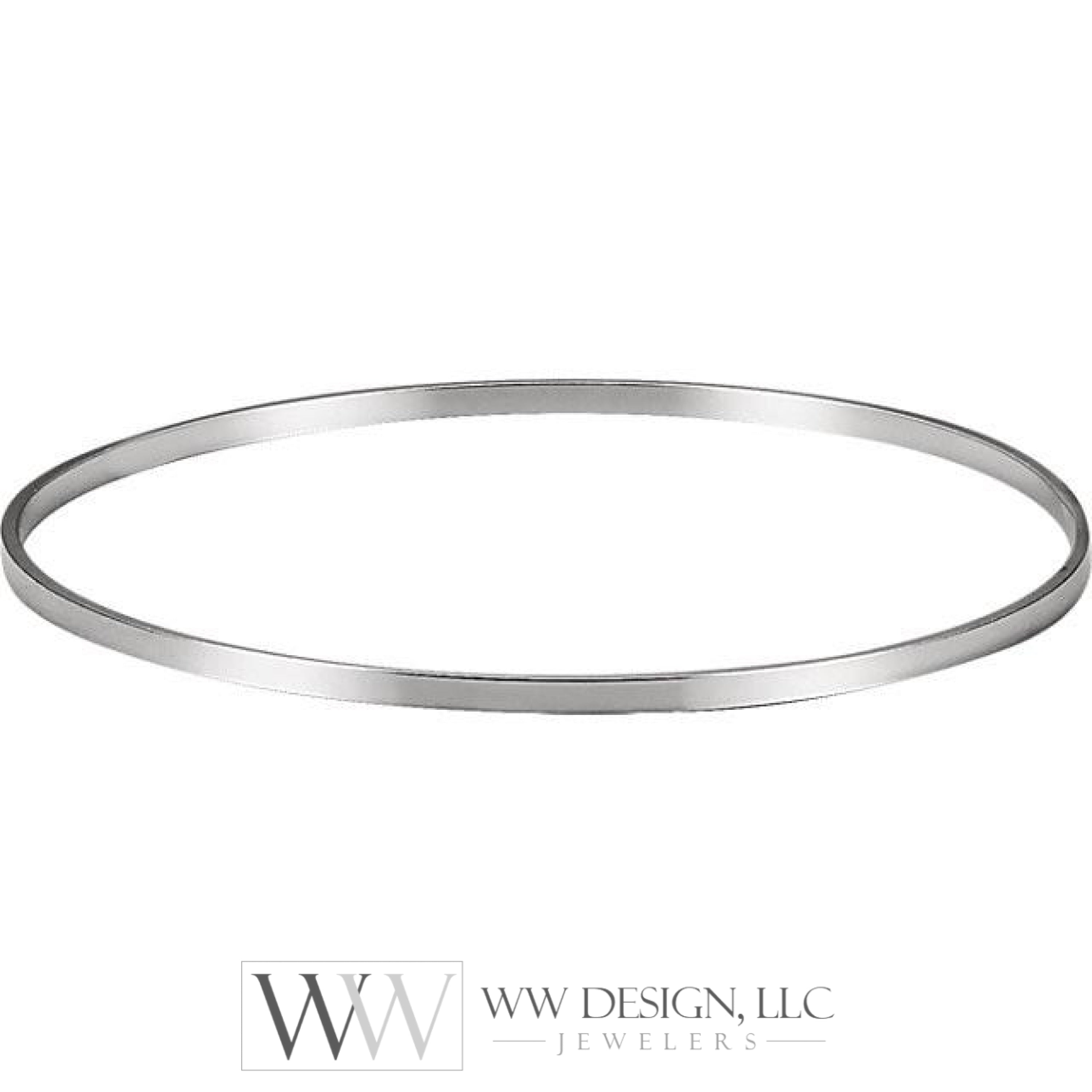 2.25mm Bangle Bracelet - Sterling Silver