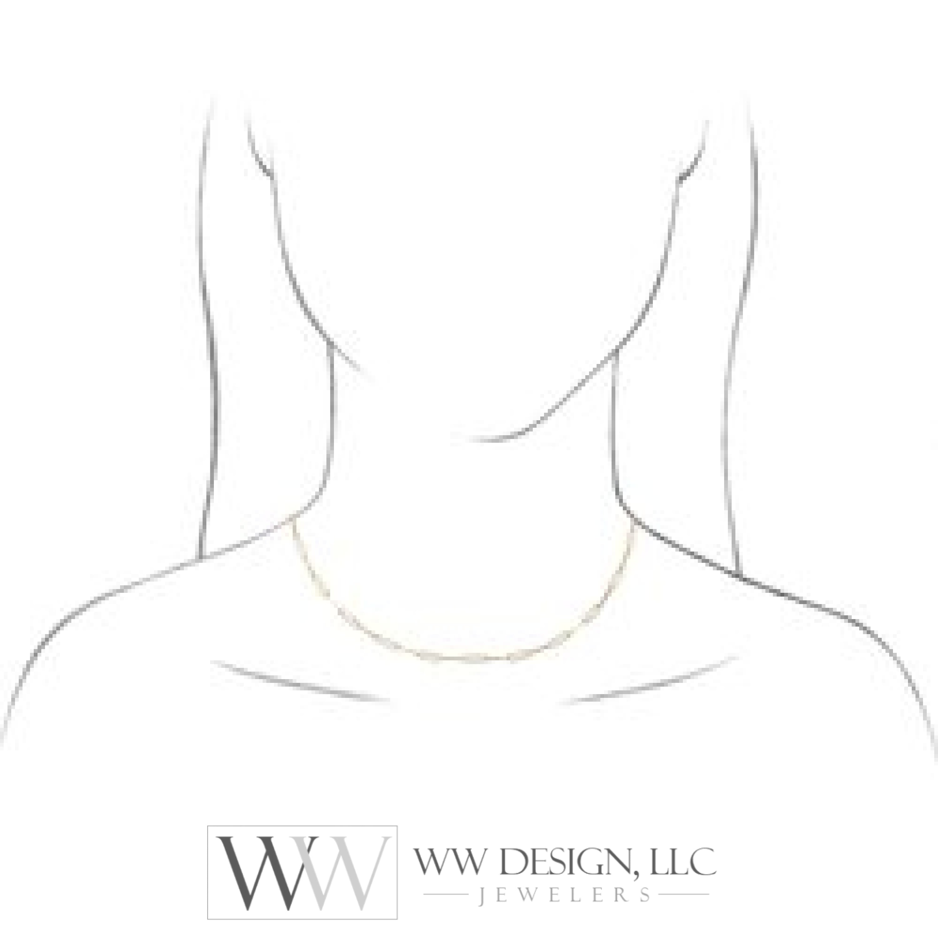 2.6 mm Thin Elongated Flat Link Paperclip Chain - 14k Gold (Y, W, or R), or Sterling Silver - wwdesignjewelry.com