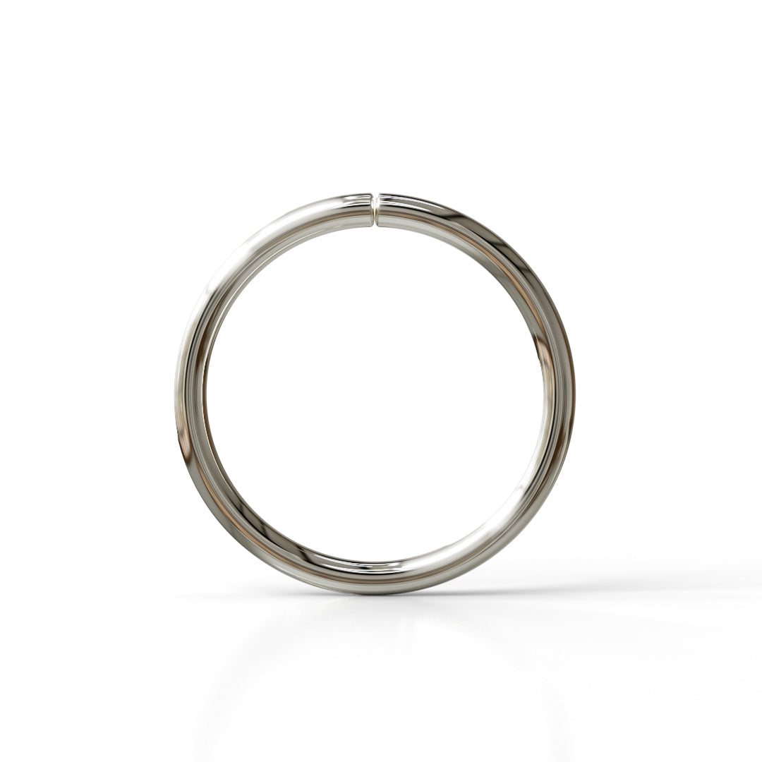 20 Gauge Seamless Ring Hoop - 14k, 18k Gold (Y, W or R), Platinum or Sterling Silver
