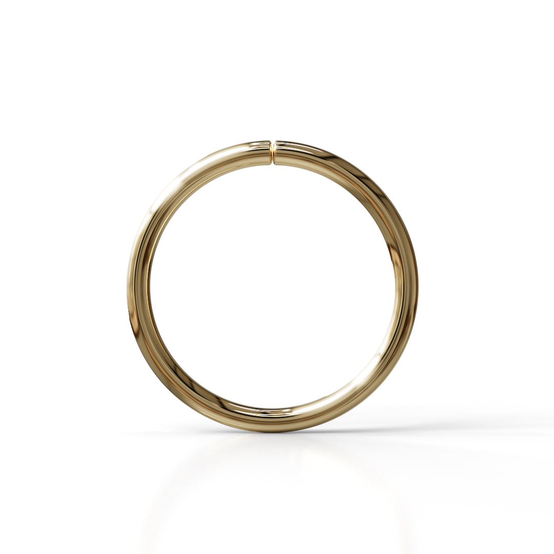 20 Gauge Seamless Ring Hoop - 14k, 18k Gold (Y, W or R), Platinum or Sterling Silver