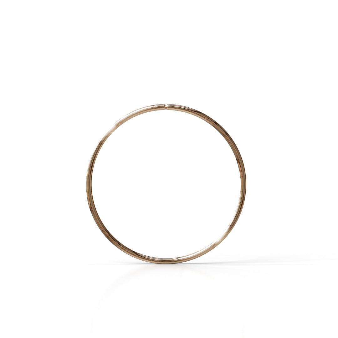 28 Gauge Seamless Ring Hoop - 14k, 18k Gold (Y, W or R), Platinum or Sterling Silver