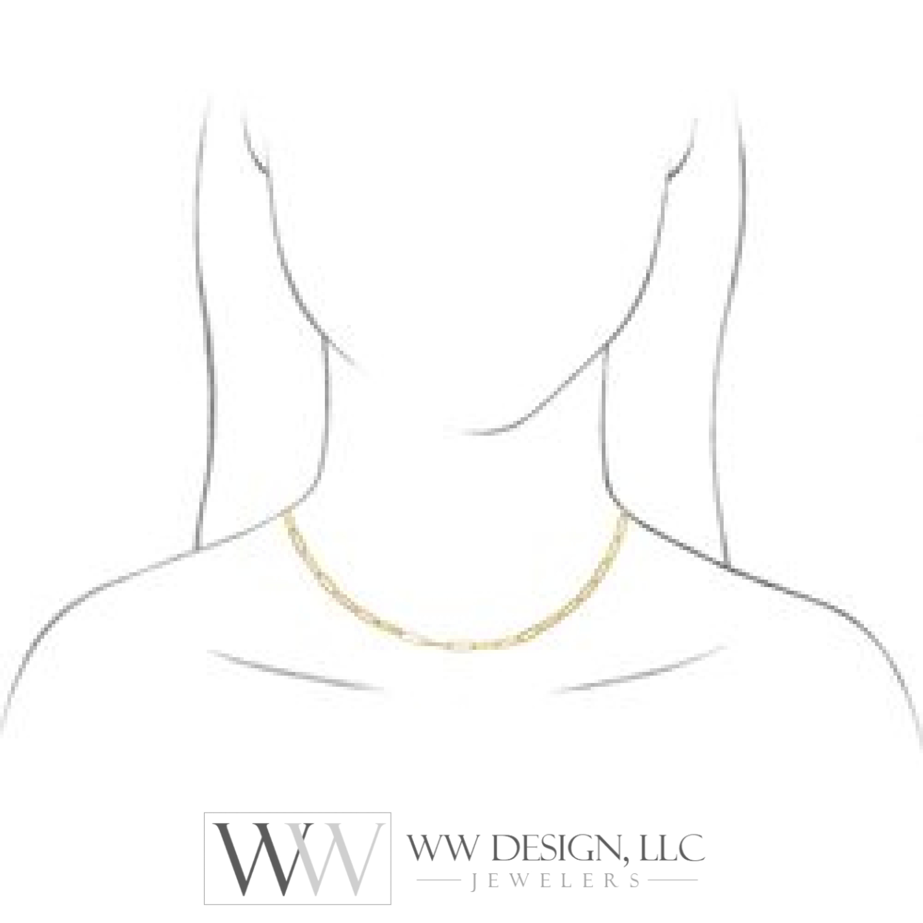 3.85 mm Thin Elongated Flat Link Paperclip Chain - 14k Gold (Y, W, or R), or Sterling Silver - wwdesignjewelers.com