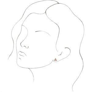 14K White 1/10 CTW Natural Diamond Celtic-Inspired Trinity Earrings