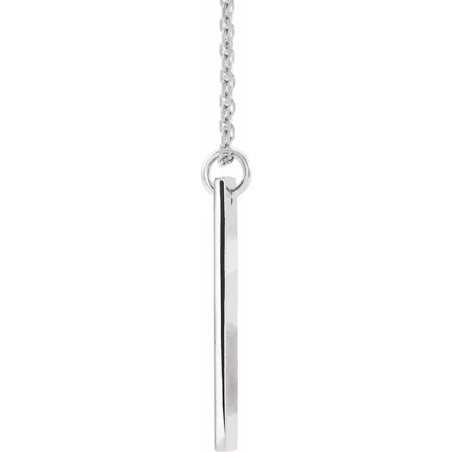 0.03 CTW Diamond Bar Cross 18" Necklace
- 14k Gold (Y, W or R), Sterling Silver