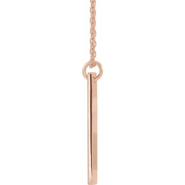 0.03 CTW Diamond Bar Cross 18" Necklace
- 14k Gold (Y, W or R), Sterling Silver