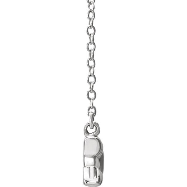 Arrow Necklace 16"-18"- 14k Gold (Y, W or R), or Sterling Silver