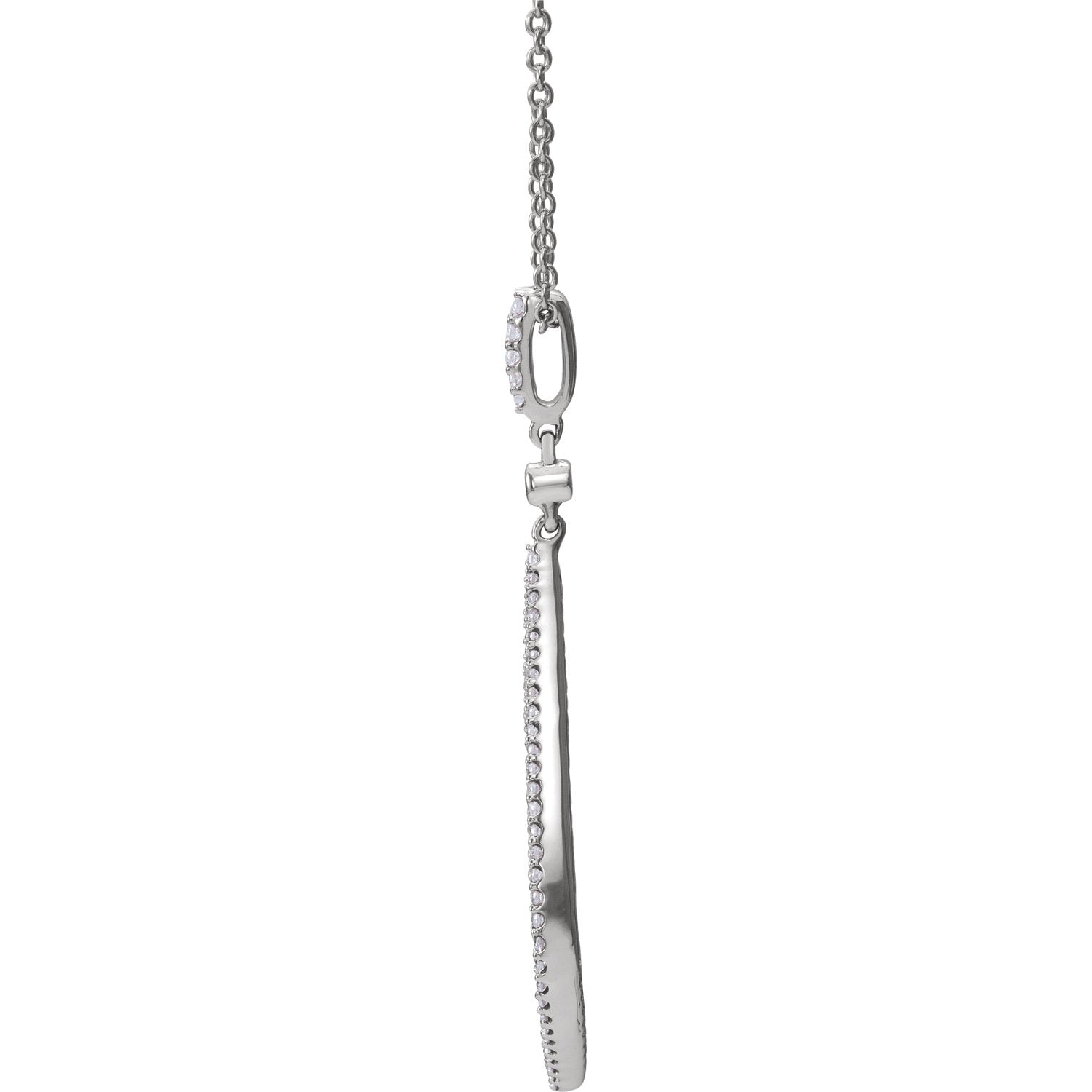 14K Gold 1/4 CTW Diamond 18" Necklace - 14k White, Rose or Yellow Gold - WW Design, LLC