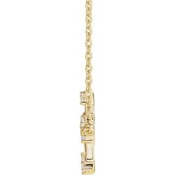 1/6 CTW Diamond Gemini 16-18" Zodiac Constellation Necklace - 14k Gold (Y, W or R) - wwdesignjewelers.com