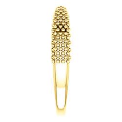 Beaded Negative Space Ring - Sterling Silver, 14k Gold (Y, W or R), Platinum