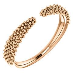 Beaded Negative Space Ring - Sterling Silver, 14k Gold (Y, W or R), Platinum