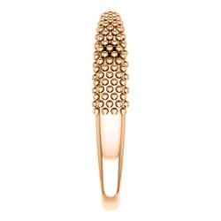 Beaded Negative Space Ring - Sterling Silver, 14k Gold (Y, W or R), Platinum