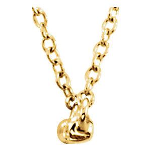 1/6 CTW Diamond Bar Necklace 16-18" - 14k Gold (Y, W or R)