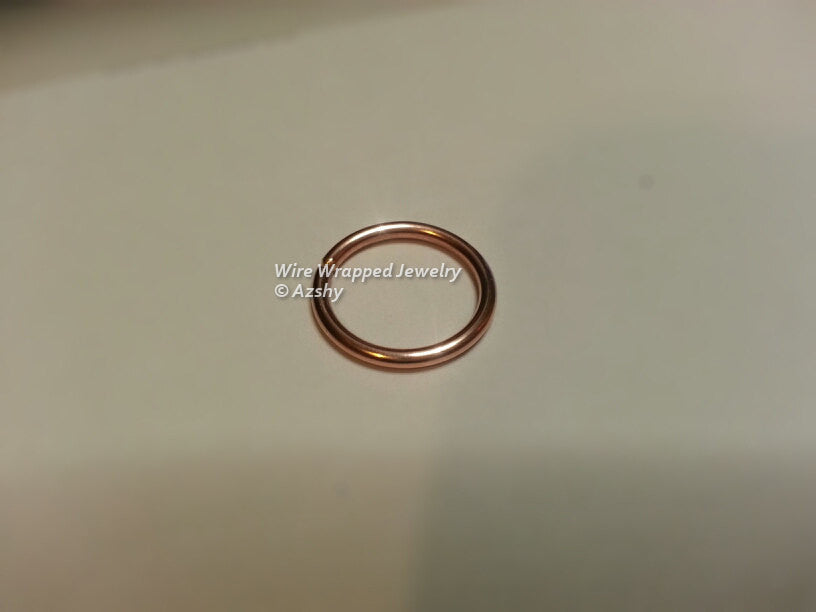 Copy of Ring / Hoop 14 gauge - Variety - 14k, 18k Gold (Y, G, or R), Platinum, Palladium, or Silver