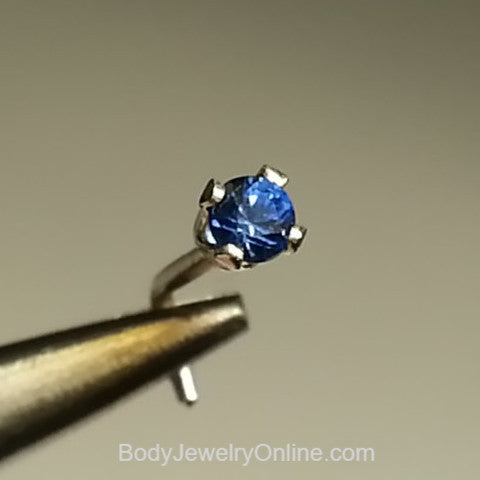 Blue sapphire hot sale nose stud