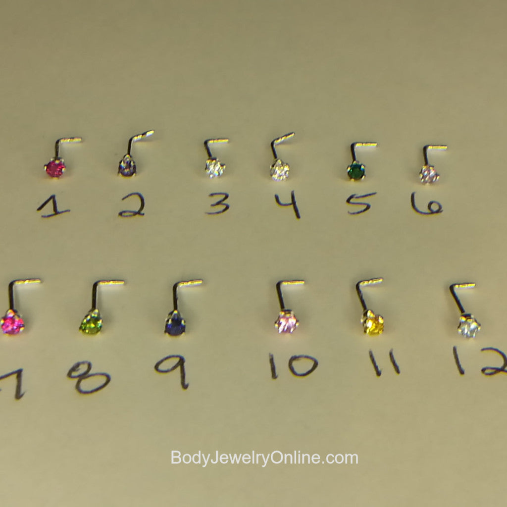 Blue nose ring sale stud
