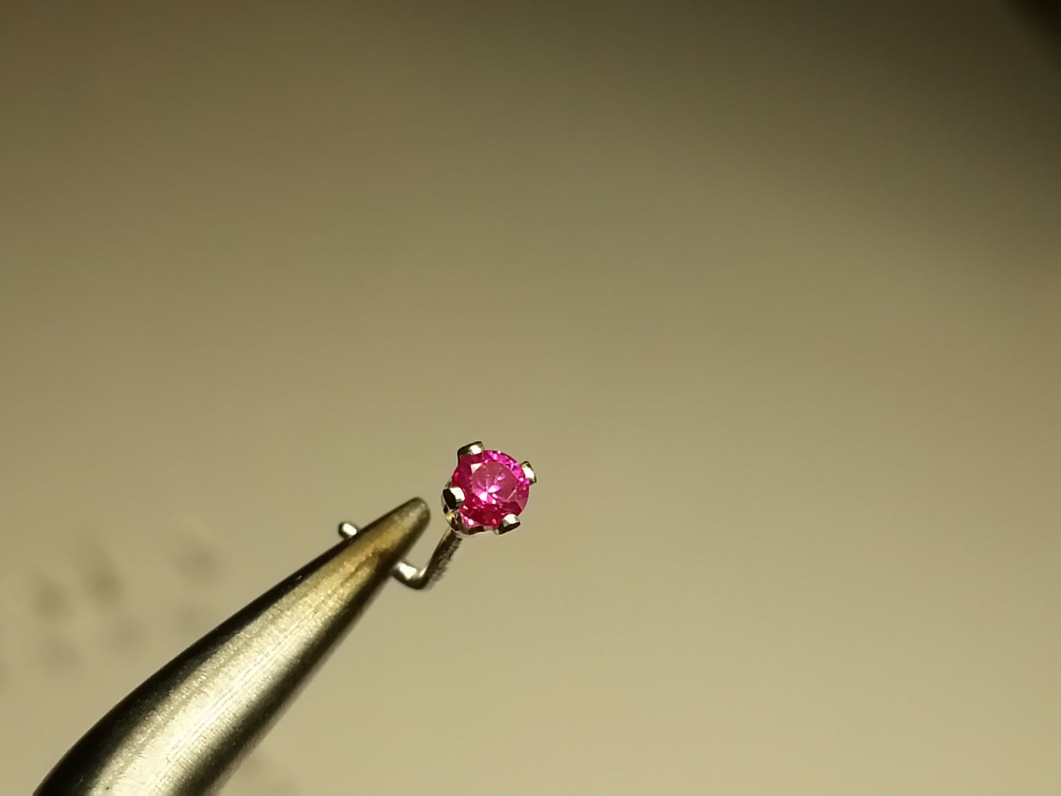 Nose Stud Post Birthstone 2mm Lab Created Faceted Stone Sterling Silver, Gold Fill, Helix, Tragus, Cartilage Topaz, Blue Zircon, Garnet, etc