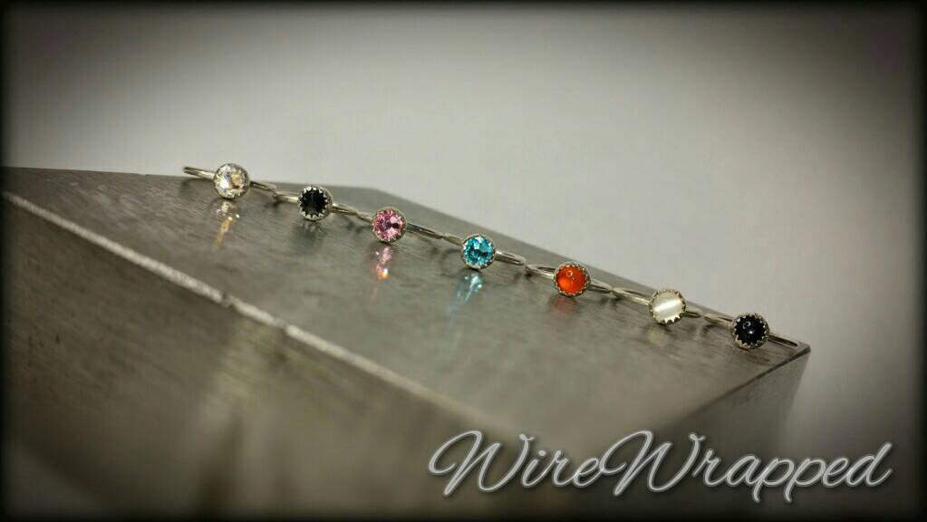 Sleeping Beauty Turquoise Hoop VARIETY 14k Yellow Gold or Sterling Silver. Tragus, Helix, Cartilage, Eyebrow, Navel, Body Jewelry