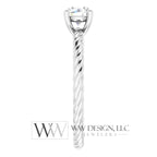  DIAMOND Engagement Ring Genuine F-H VS 0.5ct 5.2mm 14k Gold (Y, W, R) 18k Gold, Platinum Round Diamond Solitaire Engagement Promise Ring