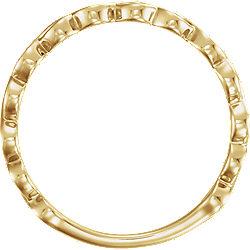 Infinity-Inspired Ring - 14k Gold (Y, W or R), Platinum, Sterling Silver