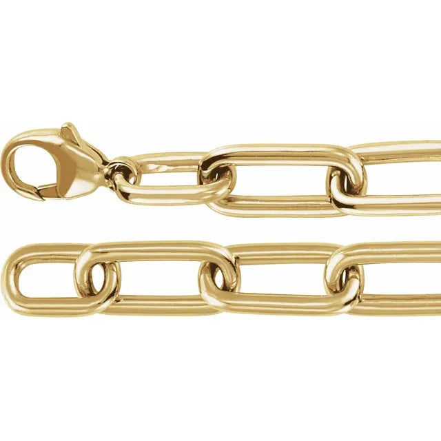 1.5 CTW Lab-Grown Diamond Paperclip-Style 7" Bracelet - 14k Gold (Y, R or W)