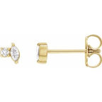 Platinum .08 CTW Natural Diamond Earrings