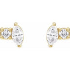 Platinum .08 CTW Natural Diamond Earrings