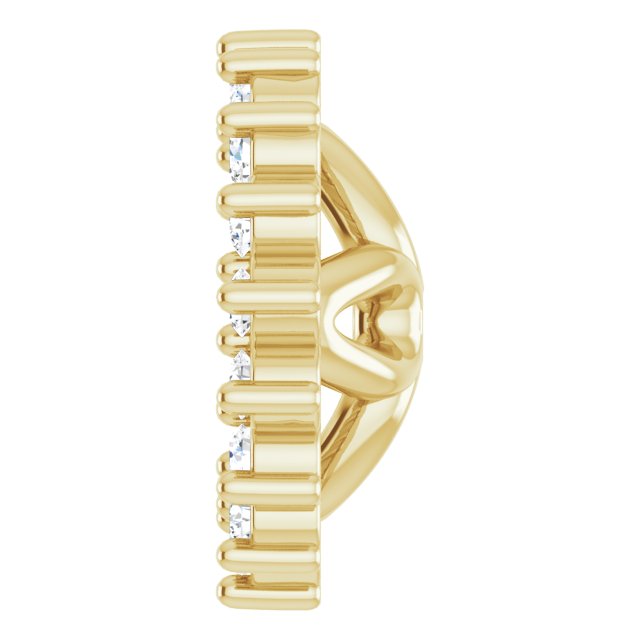 1/8 CTW Natural Diamond Earring Jackets - 14k Gold (Y, W, R), Sterling Silver or Platinum