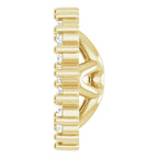 1/8 CTW Natural Diamond Earring Jackets - 14k Gold (Y, W, R), Sterling Silver or Platinum