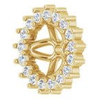 1/8 CTW Natural Diamond Earring Jackets - 14k Gold (Y, W, R), Sterling Silver or Platinum