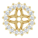 1/8 CTW Natural Diamond Earring Jackets - 14k Gold (Y, W, R), Sterling Silver or Platinum