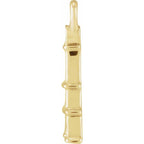.006 CT Natural Diamond Paris Eiffel Tower Dangle Charm - 14k Gold (Y, W, R)