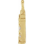.02 CTW Natural Diamond Lighthouse Dangle Charm - 14k Gold (Y, W, R)