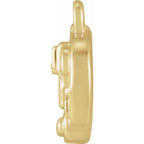 .005 CT Natural Diamond Camper Dangle Charm - 14k Gold (Y, W, R)