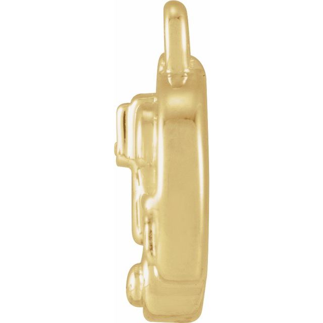 .005 CT Natural Diamond Camper Dangle Charm - 14k Gold (Y, W, R)