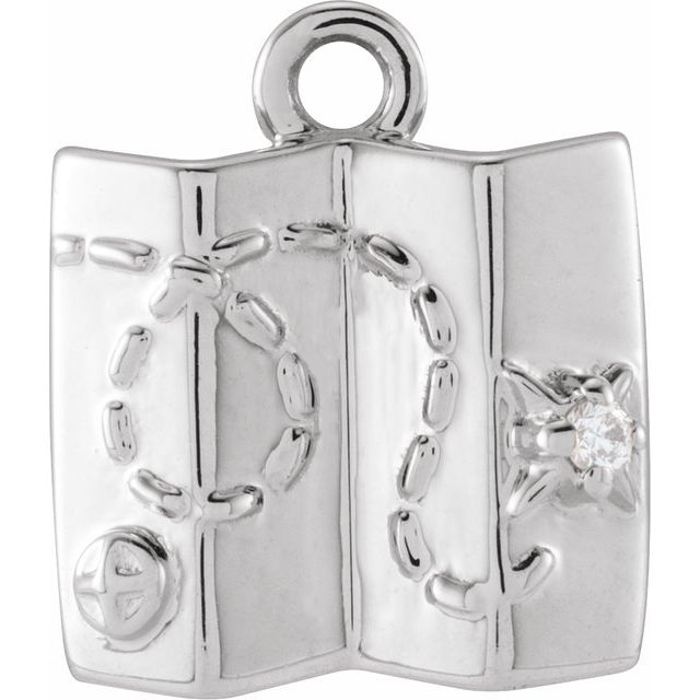.006 CT Natural Diamond Map Dangle - 14k Gold (Y, W, R)