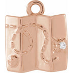 .006 CT Natural Diamond Map Dangle - 14k Gold (Y, W, R)