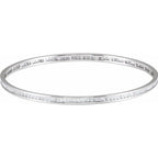 2.25 CTW or 1.5 CTW Natural Diamond Stackable Bangle 8" Bracelet - 14k Gold (Yellow, White or Rose) wwdesignjewelers.com
