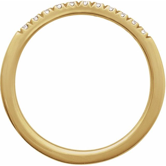 14K Yellow 1/6 CTW Lab-Grown Diamond Stackable Ring