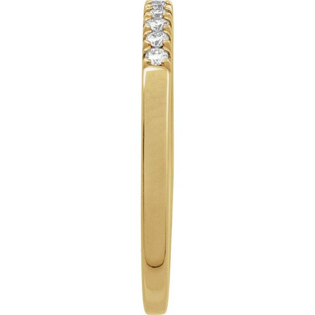 14K Yellow 1/6 CTW Lab-Grown Diamond Stackable Ring