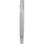 14K White 1/6 CTW Lab-Grown Diamond Stackable Ring