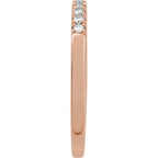 14K Rose 1/6 CTW Lab-Grown Diamond Stackable Ring