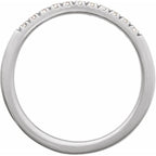 14K White 1/6 CTW Lab-Grown Diamond Stackable Ring