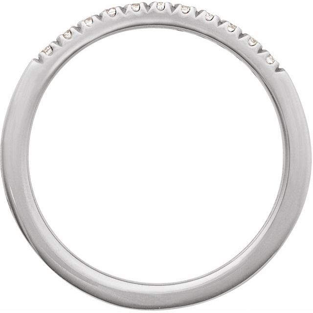 14K White 1/6 CTW Lab-Grown Diamond Stackable Ring