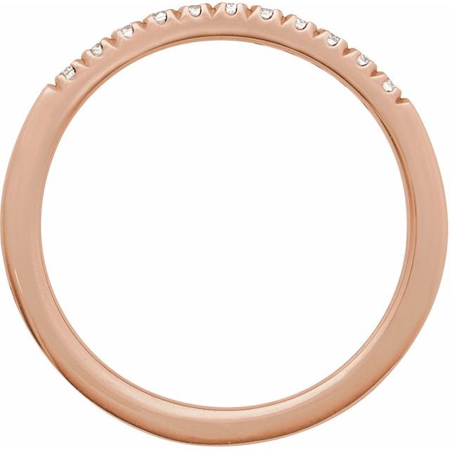 14K Rose 1/6 CTW Lab-Grown Diamond Stackable Ring