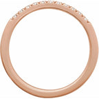 14K Rose 1/6 CTW Lab-Grown Diamond Stackable Ring
