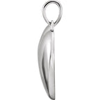 14K White 1/6 CT Natural Diamond Heart Pendant