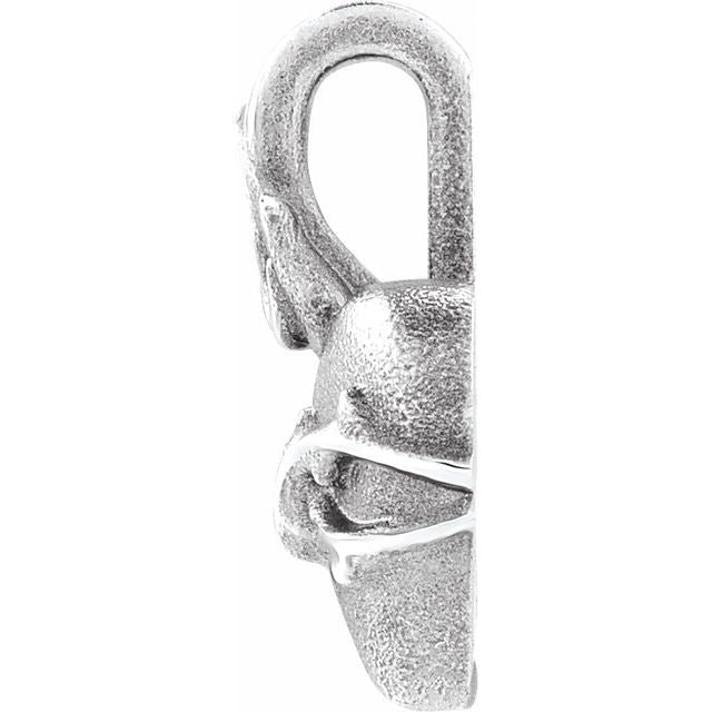 Sterling Silver Sacred Heart Pendant